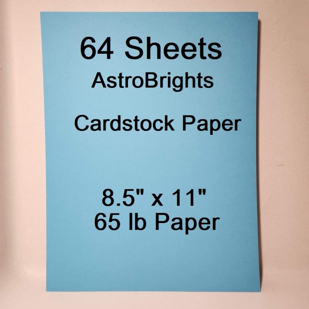 64 Pages Sheets Blue Cardstock Paper AstroBrights Invitation Cards Scrap…